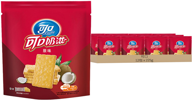 可口 可口奶滋 原味量販分享包, 225g, 12袋