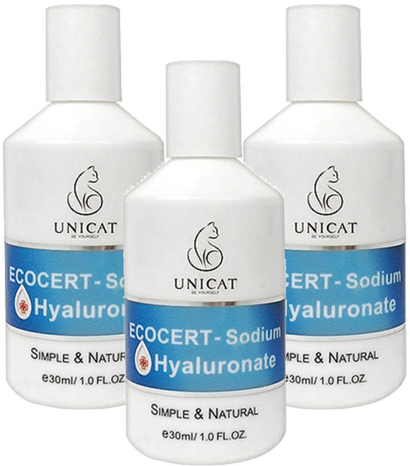 UNICAT 變臉貓 Ecocert 玻尿酸保濕原液, 30ml, 3瓶