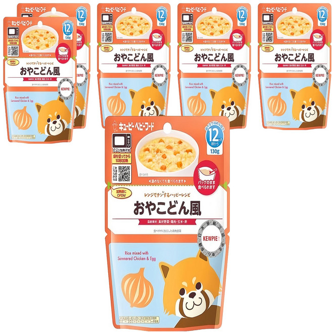 Kewpie 野菜雞肉親子丼飯 12M 130g 寶寶副食品 營養美味好吸收, 雞肉, 6包