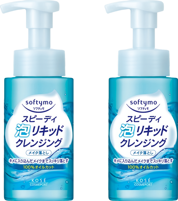 KOSE 高絲 softymo 絲芙蒂 台灣公司貨 泡沫瞬淨卸粧液, 200ml, 2瓶