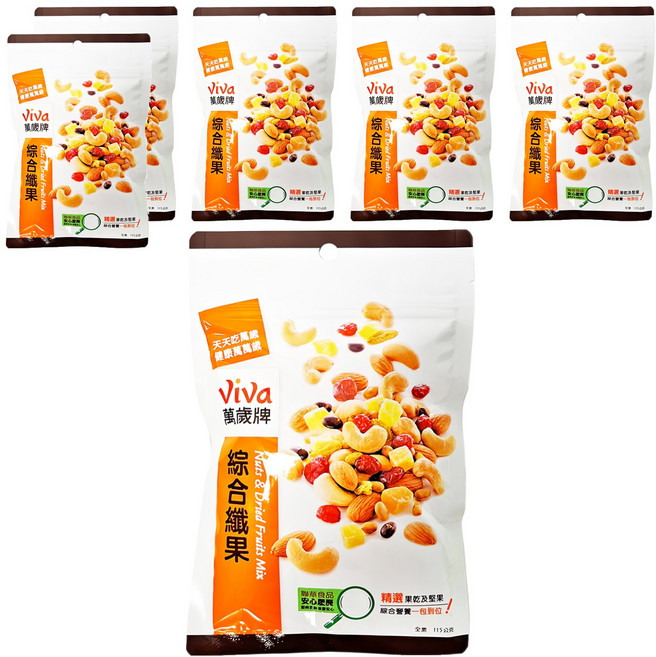 ViVa 萬歲牌 綜合纖果, 115g, 6包