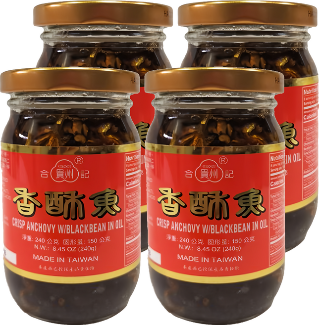 合記貴州 香酥魚, 240g, 4罐