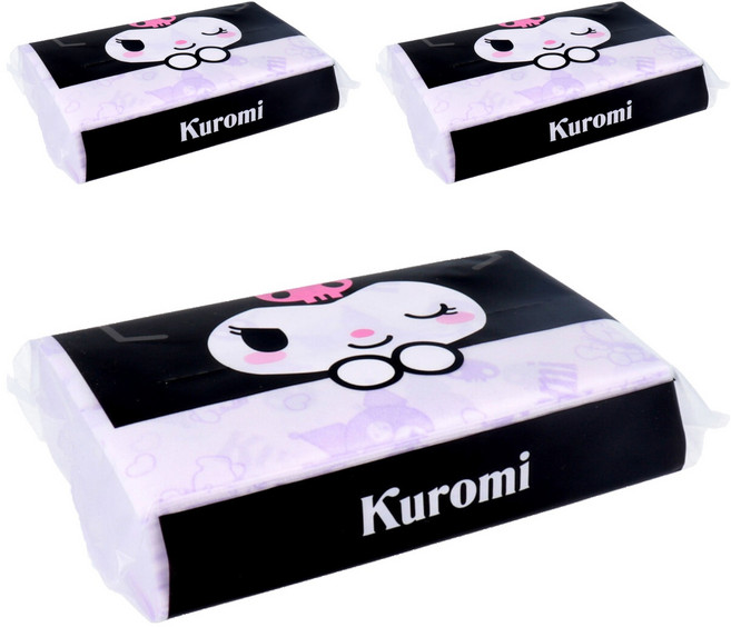 KUROMI 酷洛米 柔軟面紙, 1入, 3包
