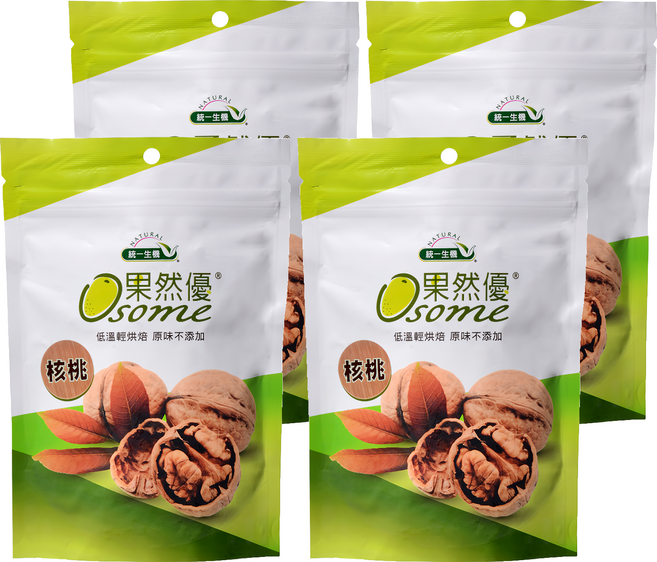 統一生機 Osome 果然優 核桃, 150g, 4包
