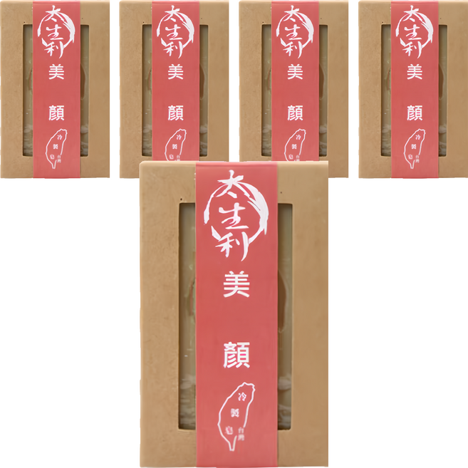 太生利 美顏皂 台灣冷製手工皂, 100g, 5個