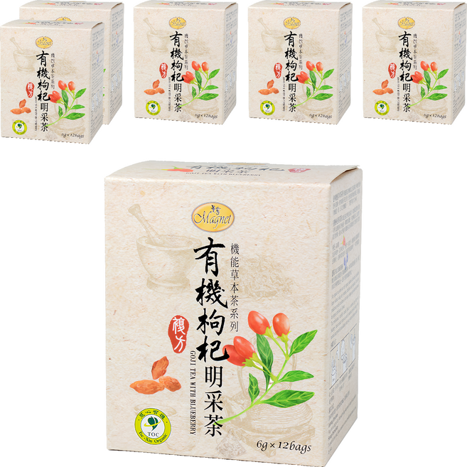 Magnet 曼寧 枸杞明采茶, 6g, 12包, 6盒