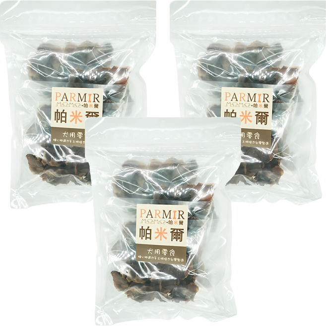 PARMIR 帕米爾 台灣製造 犬用寵物零食, 烘烤雞胗, 3包