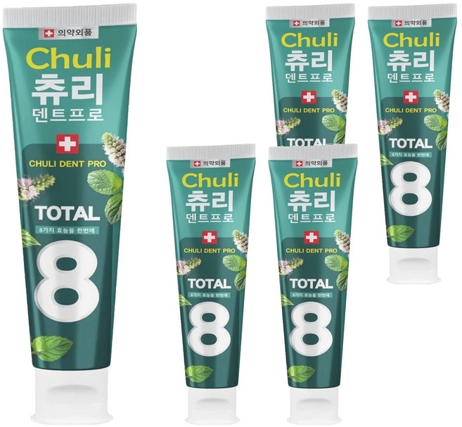 Chuli 初梨 潔淨強健牙膏, 5個, 125g