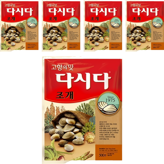 Dasida 大喜大 韓式調味粉 蛤蜊風味, 500g, 5包