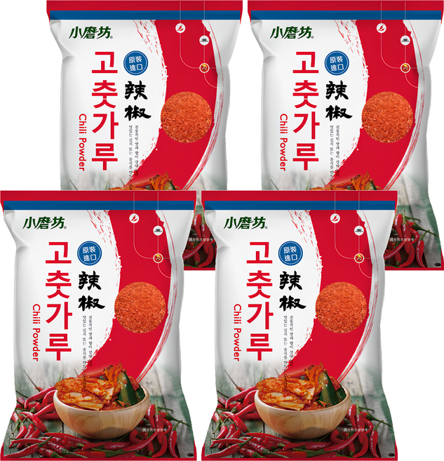 小磨坊 辣椒粉 泡菜用, 500g, 4包