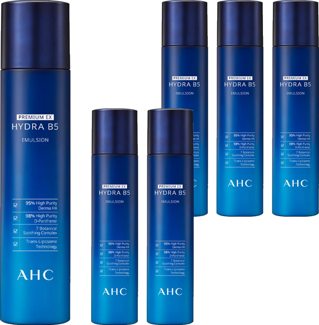 AHC 瞬效B5微導保濕乳液, 140ml, 6瓶