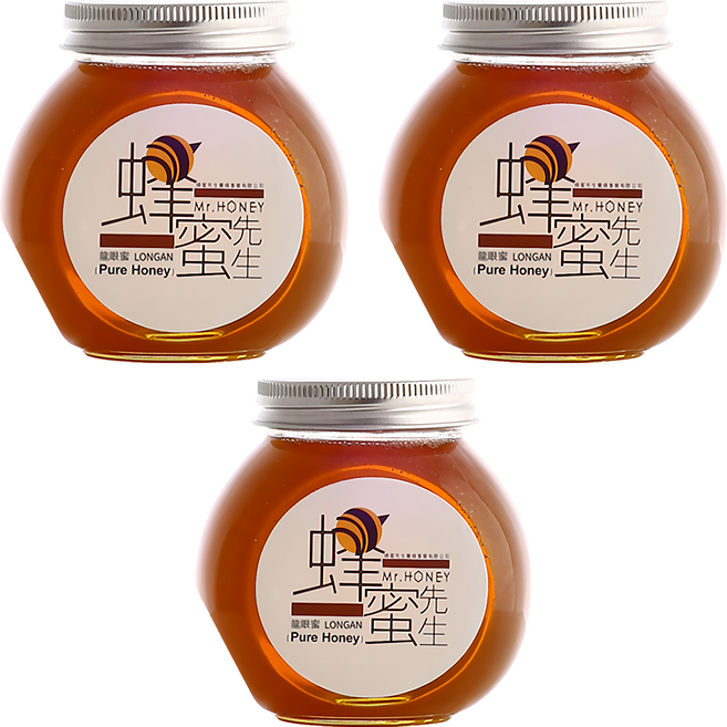 Mr.HONEY 蜂蜜先生 龍眼蜜, 240g, 3罐