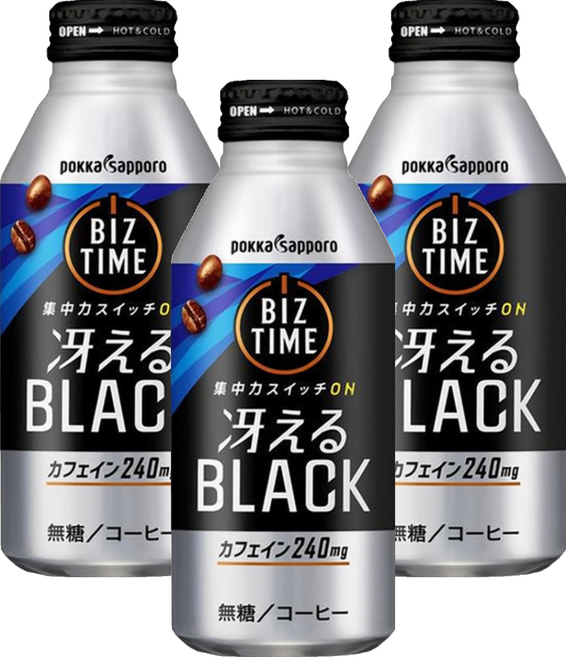 pokka sapporo 黑咖啡, 390ml, 3瓶