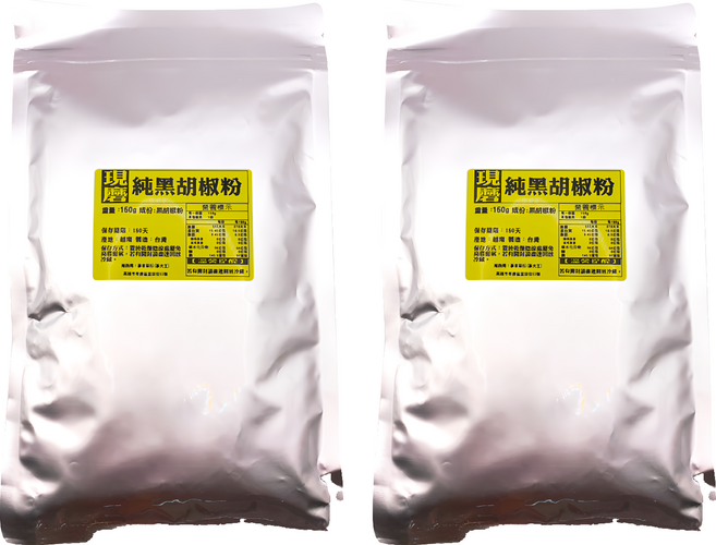 蔘大王 現磨純黑胡椒粉, 2包, 150g