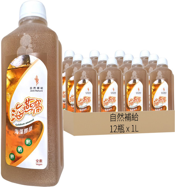 自然補給 冰糖海燕窩, 1L, 12瓶