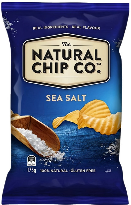 NATURAL CHIP CO. 波浪厚片洋芋片 海鹽口味, 175g, 1包