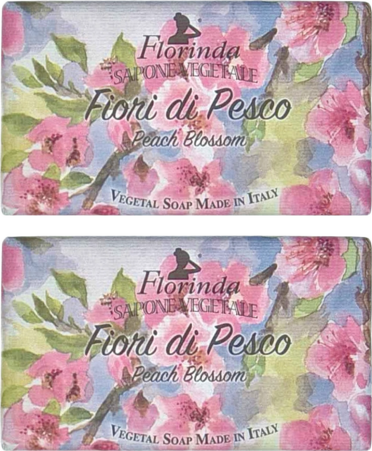 Florinda 綻放香氛植皂 桃花, 2個, 200g