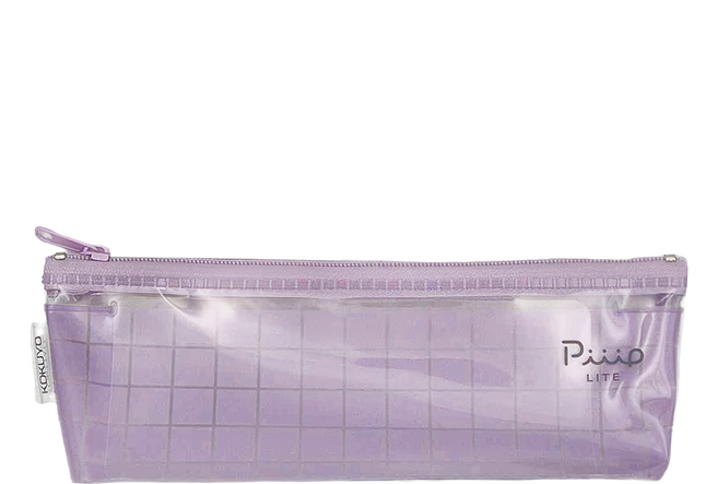 KOKUYO 國譽 Piiip Light 薄型透明筆袋 F-VBF246 200 x 35 x 75mm, 粉色, 1個