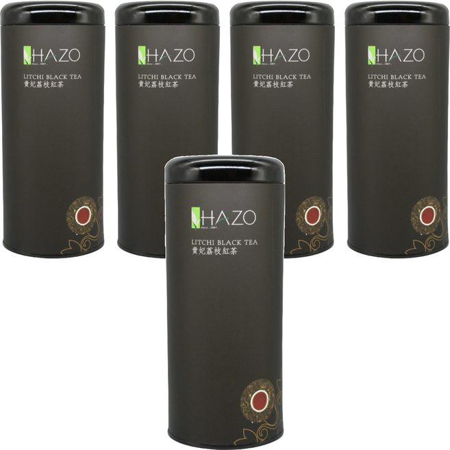 HAZO 貴妃荔枝紅茶 Litchi Black Tea, 80g, 1罐, 5罐