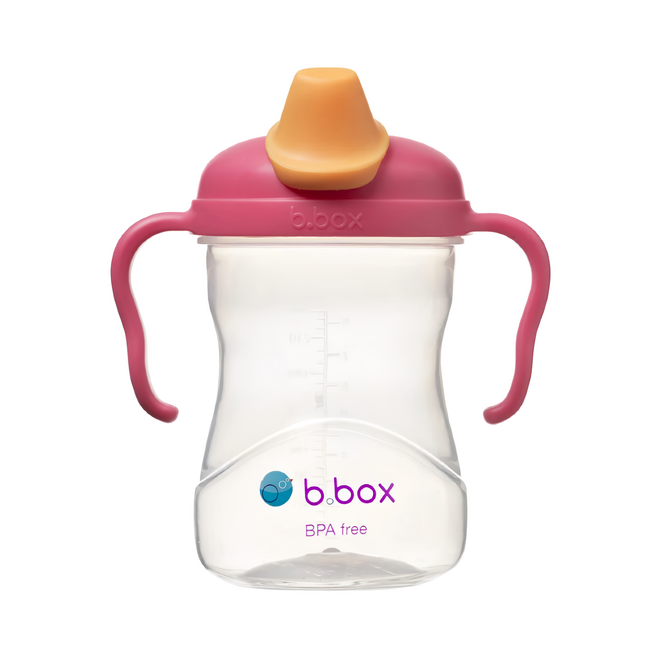 b.box 鴨嘴杯, 草莓粉, 240ml, 1個