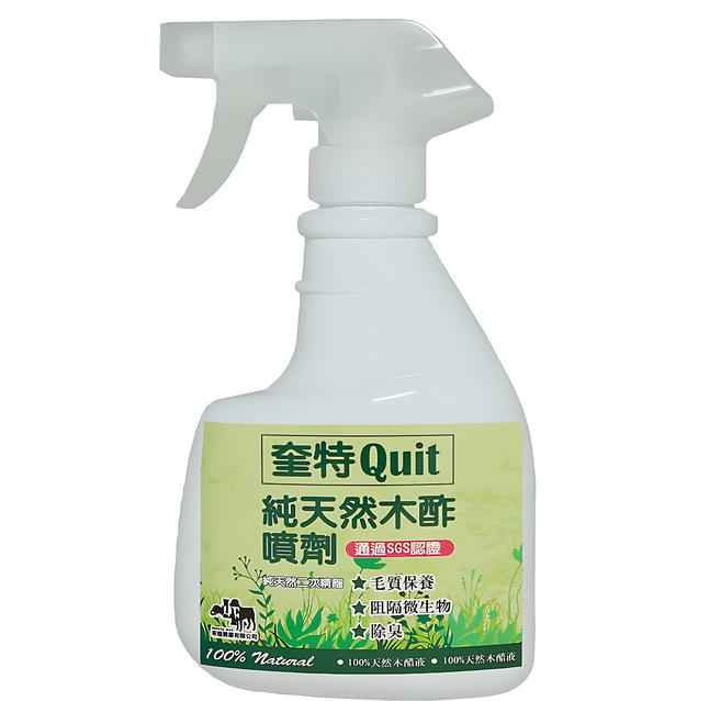 QUiT 奎特 純天然木酢液噴劑, 白色, 400ml, 1瓶