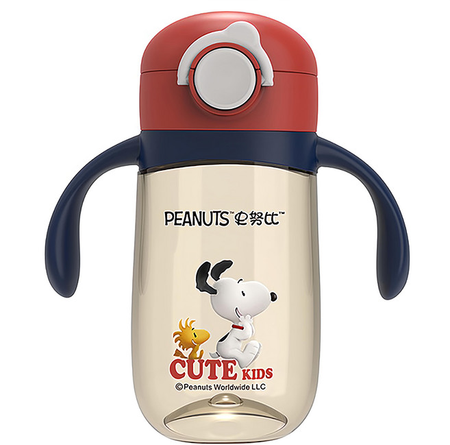 PEANUTS 史努比 小哈利學飲杯 260ml, 蘋果紅, 1個
