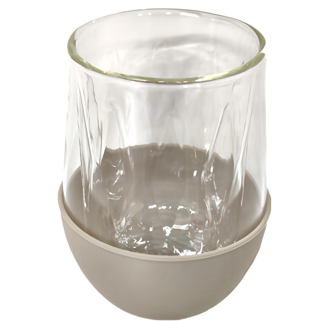 HYDY 雙層玻璃蛋型杯 85 x 85 x 110mm 240ml, 尤加利, 1個
