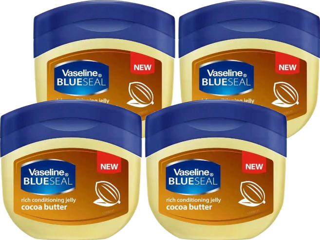 Vaseline 凡士林 潤膚膏, 可可, 100ml, 4罐, 可可,100ml,4罐