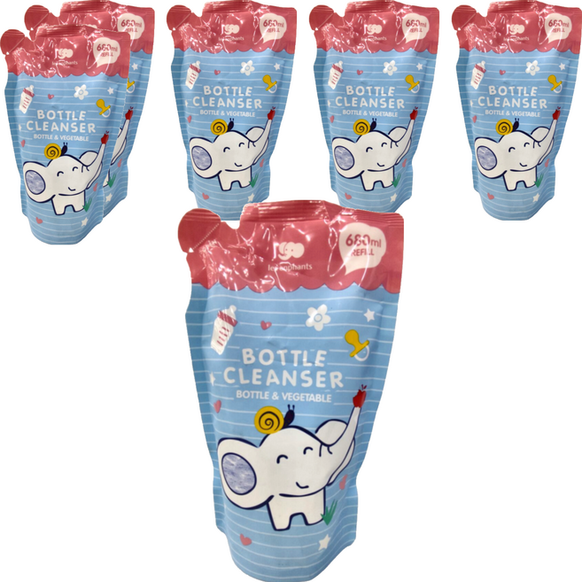 les enphants 麗嬰房 奶瓶蔬果酵素洗潔液 補充包, 680ml, 6包