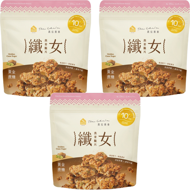 The Chala 蕎拉燕麥 纖女燕麥脆片 黃金蔗糖, 150g, 3包