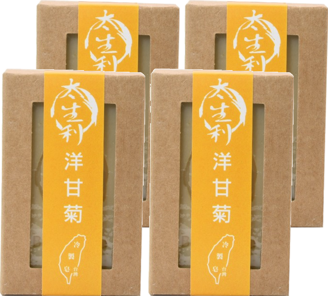 太生利 洋甘菊皂 台灣冷製手工皂, 100g, 4個