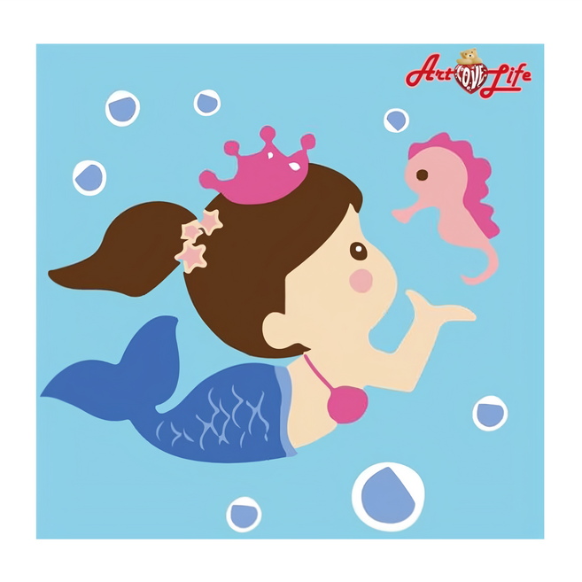 ArtLife 藝術生活 數字油畫DIY 小美人魚 DR065 1個