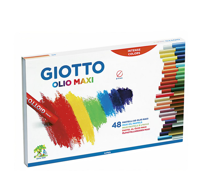 GIOTTO 兒童粉蠟筆, 48色, 1盒