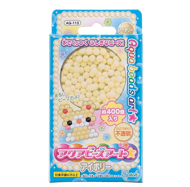 EPOCH 水串珠單色補充包 6歲以上, 象牙白, 1盒