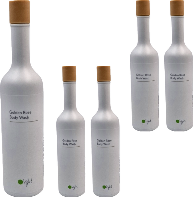 O'right 歐萊德 沐浴乳 香檳玫瑰, 400ml, 5瓶