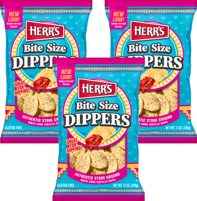 HERR'S 賀氏 BITE SIZE 原味玉米片, 3包, 340g