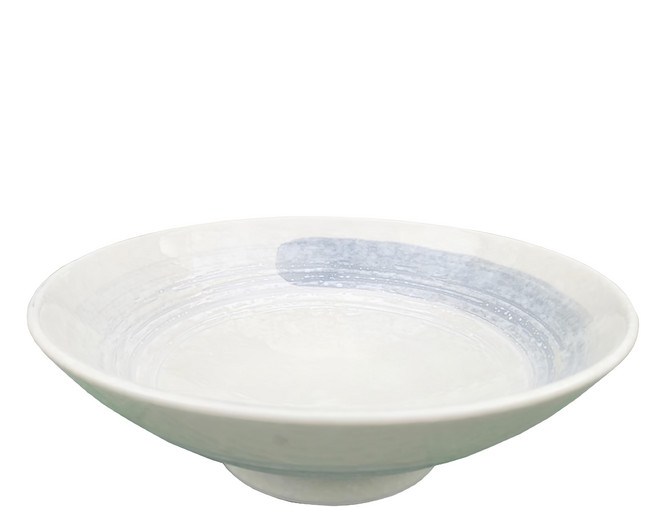 新食器 早瀨拉麵碗 日本製 24 x 24 x 8cm, 白灰色, 1個