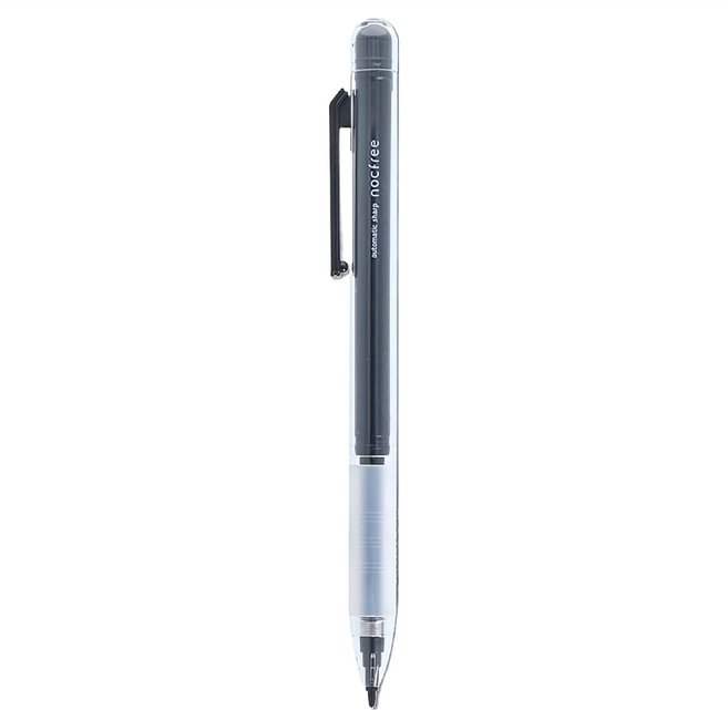Sun-Star Nocfree新自動免按壓出芯鉛筆 雙層結構筆身 橡膠止滑筆握, 0.5mm, 1支