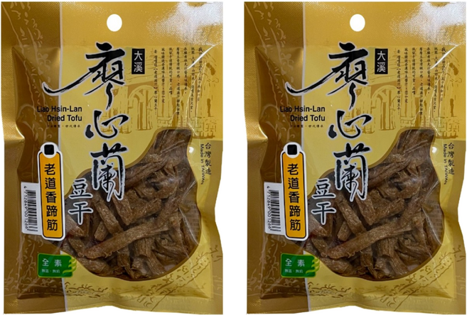 大溪廖心蘭豆干 老道香蹄筋, 70g, 2包