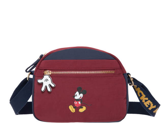 MICKEY MOUSE 米奇 休閒米奇 側背包 PTD22-C6-62WI 235g, 酒紅色