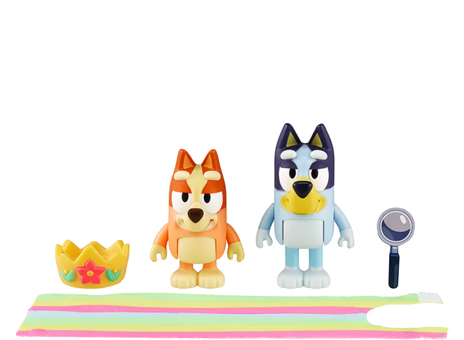 moose BLUEY 二入人偶組 皇后遊戲, Bluey & Bingo, 1組