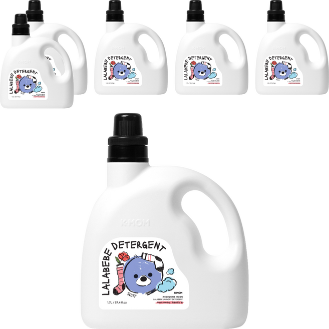 MOTHER-K K-MOM 草本抗敏極淨洗衣精-晨光森林, 1.7L, 6瓶
