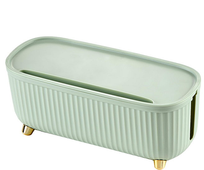 Mega 輕奢華小清新電線收納盒 A0050361-02 35 x 15 x 14cm, 豆沙綠, 1個