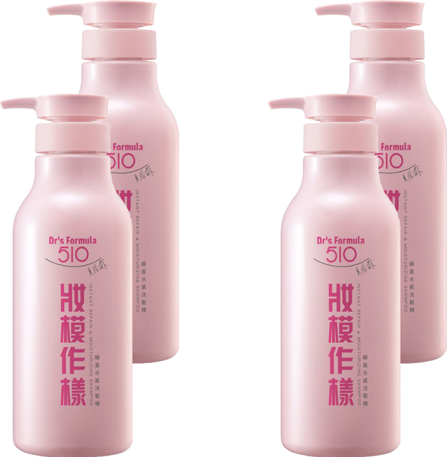 台塑生醫 Dr’s Formula 妝模作樣洗髮精 順直水感, 600g, 4瓶