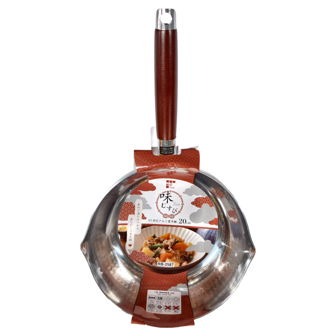 FREIZ 和平 Ajimusubi IH兼容型 20cm, 雪平鍋 紅色, 1個