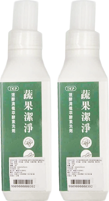 TKP植萃酵素 蔬果 奶瓶潔淨粉, 500g, 2罐