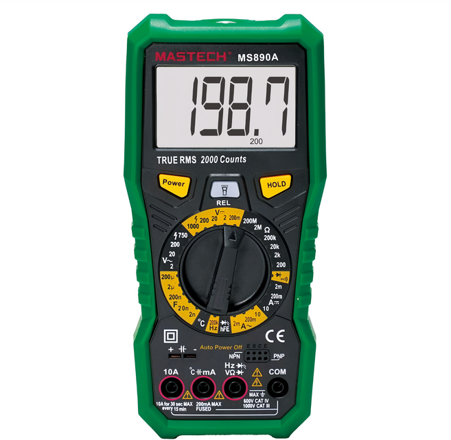 MASTECH 邁世 數位萬用錶 MS890A, 1台