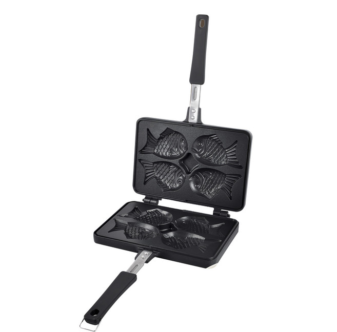 Easy cooker 4格魚形烤盤, 22cm, 1個