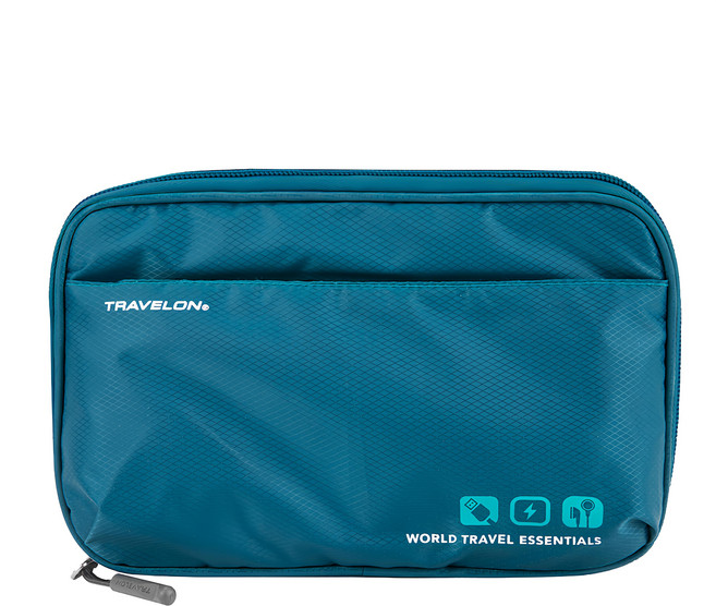 TRAVELON 3C線材收納包, TR224, 藍色, 1個