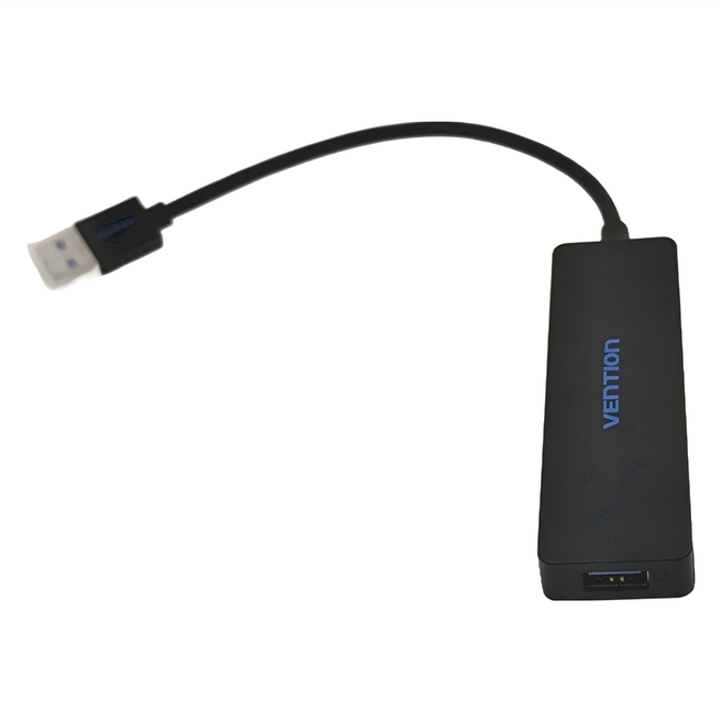 VEnTIOn 威迅 CHK系列 USB3.0 4孔高速集線器 20240806 0.15m, 黑色, 1袋